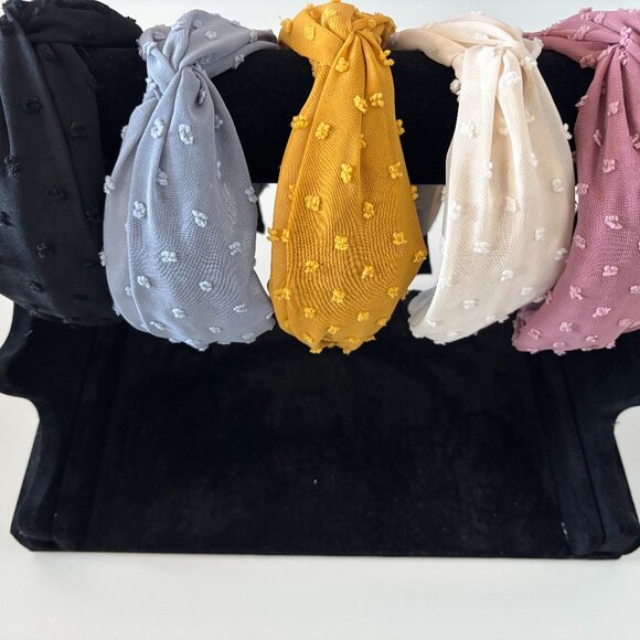 Set of 5 Textured Knot Headbands – Neutral & Pastel Colors | New Without Tags - Picture 2 of 3